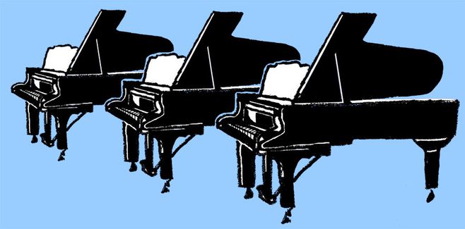 piano illustratie