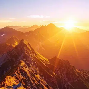 Alpen - natuur - zonsopgang