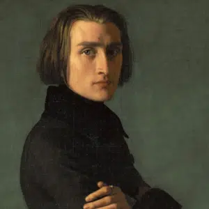 schilderij jonge Liszt