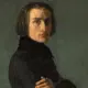 schilderij jonge Liszt
