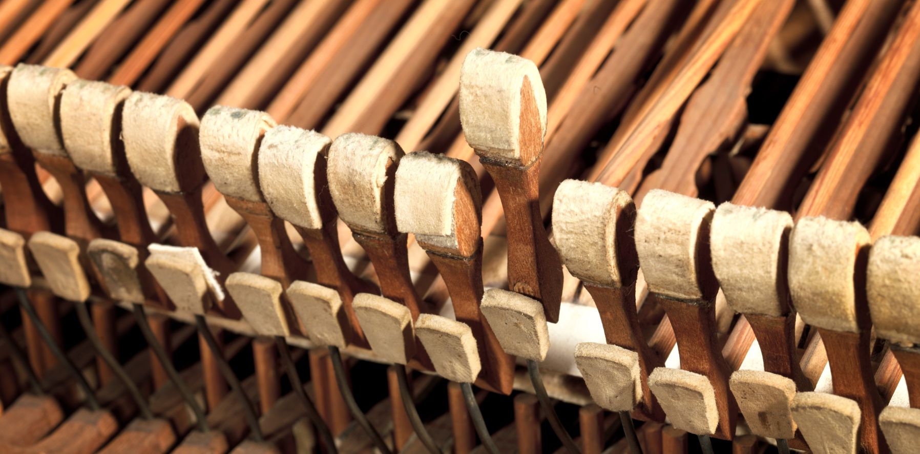 Close-up van de hamerkoppen.